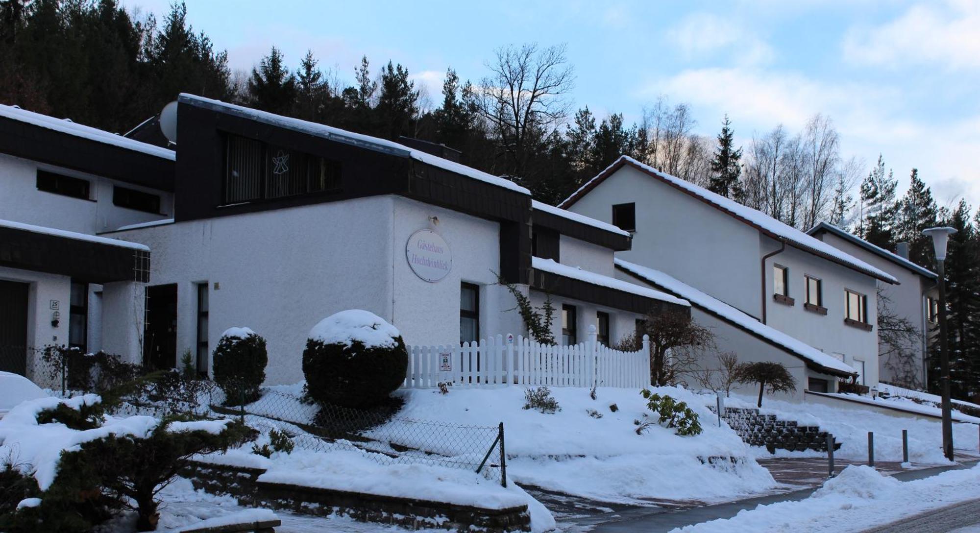 Gaestehaus Hochrhoenblick Schönau an der Brend Exterior foto