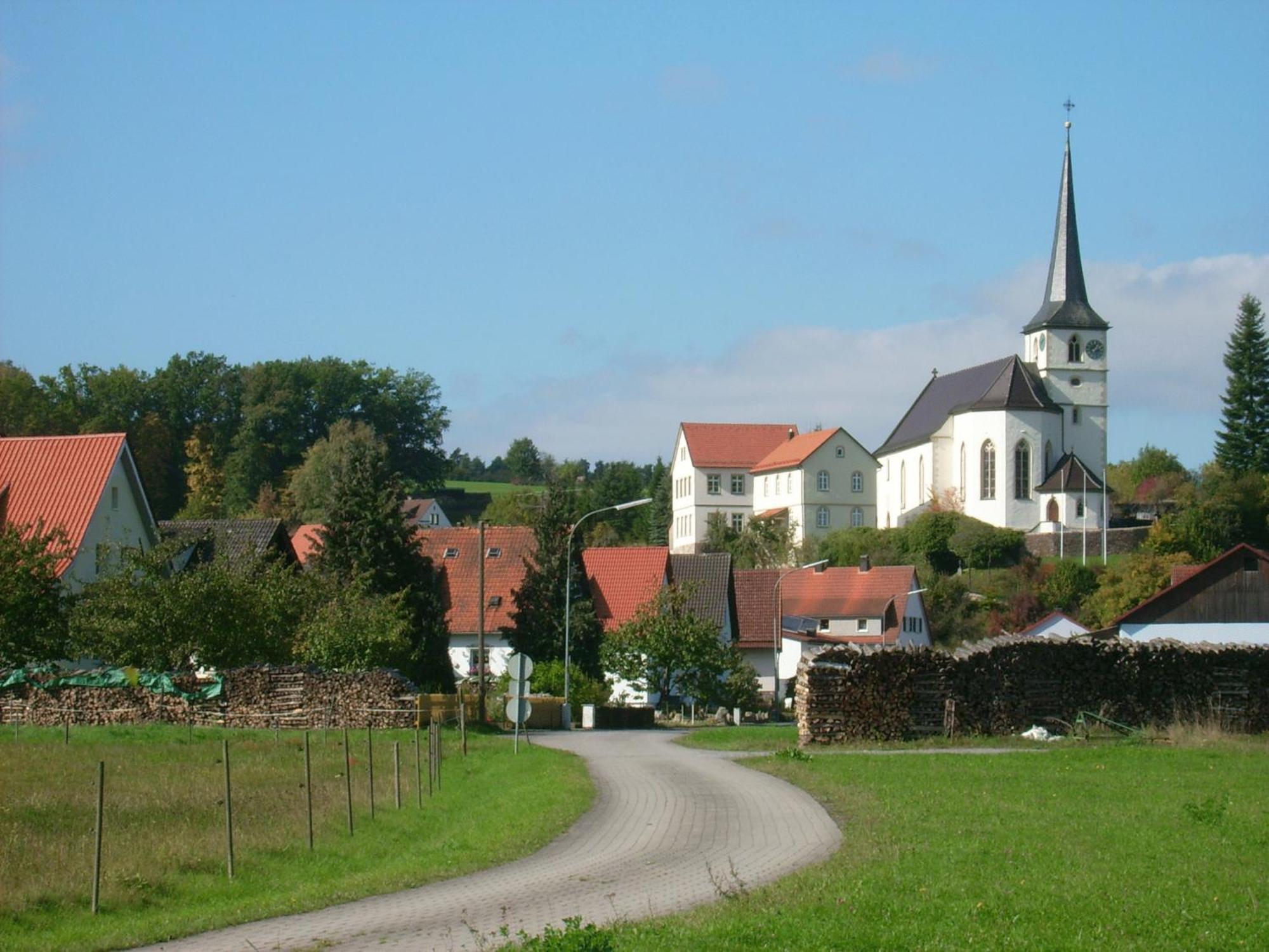 Gaestehaus Hochrhoenblick Schönau an der Brend Exterior foto
